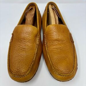 G.H. Bass Cristo Tan Pebbled Leather Driving Loafers Slip On Moccasins Men’s 9M